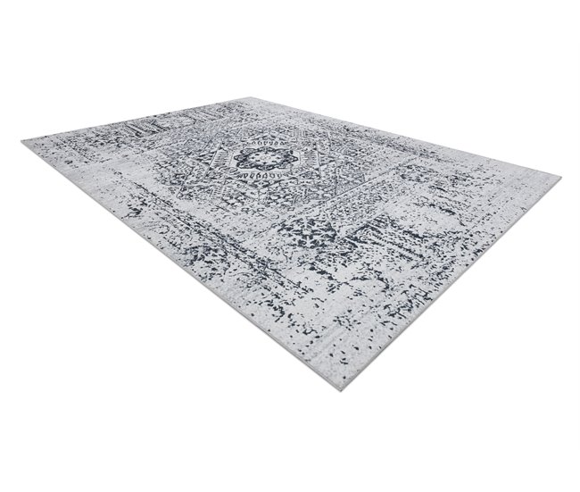 Conforama Alfombra Lavable ANDRE 1072 Rosetón Vintage Antideslizante 120x170 Cm