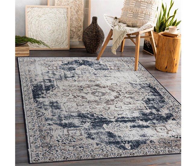 Conforama Alfombra Lavable ANDRE 1090 Ornamento Vintage Antideslizante - 120x170 Cm