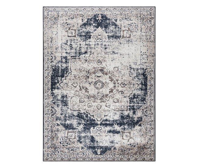 Conforama Alfombra Lavable ANDRE 1090 Ornamento Vintage Antideslizante - 120x170 Cm