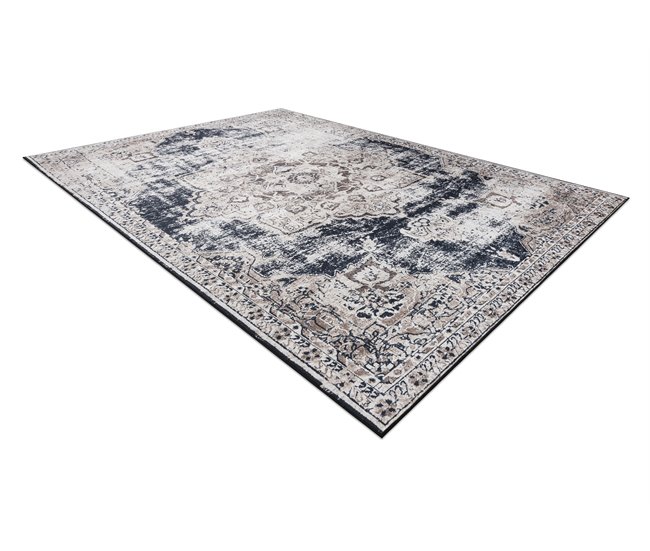 Conforama Alfombra Lavable ANDRE 1090 Ornamento Vintage Antideslizante - 120x170 Cm