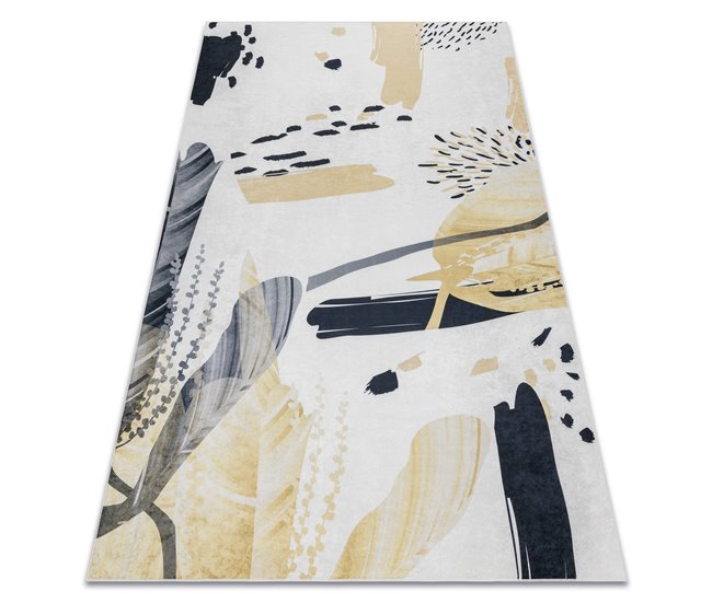 Conforama Alfombra lavable ANDRE 1097 Abstracción antideslizante 80x150 cm