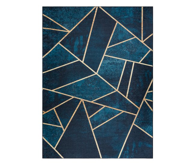 Conforama Alfombra Lavable ANDRE 1173 Mosaico Geométrico Antideslizante 120x170 Cm