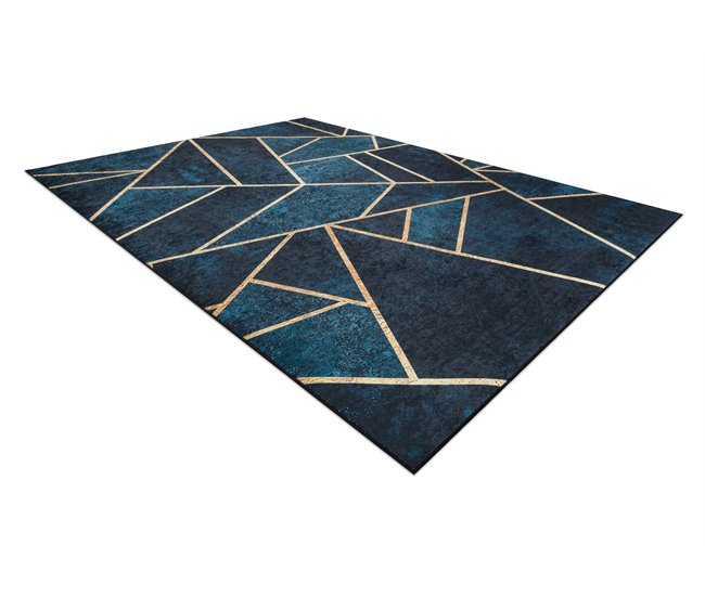 Conforama Alfombra Lavable ANDRE 1173 Mosaico Geométrico Antideslizante 120x170 Cm