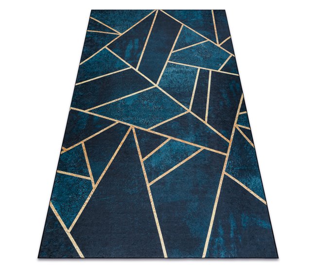 Conforama Alfombra lavable ANDRE 1173 mosaico geométrico antideslizante 120x170 cm