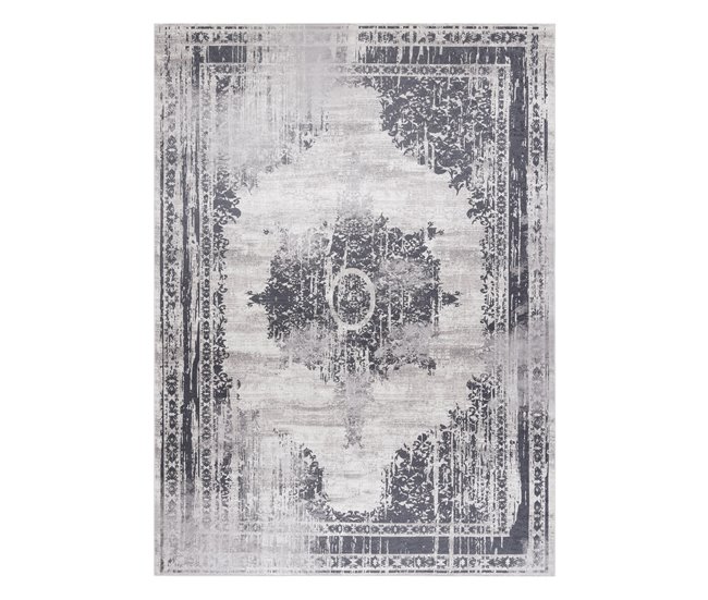 Conforama Alfombra Lavable ANDRE 1187 Ornamento Vintage Antideslizante 160x220 Cm