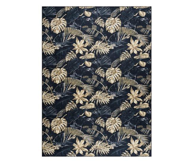 Conforama Alfombra Lavable ANDRE 1311 Hojas De Monstera Antideslizante 80x150 Cm