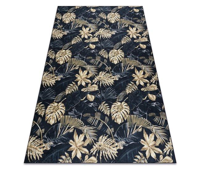 Conforama Alfombra lavable ANDRE 1311 Hojas de monstera antideslizante 80x150 cm