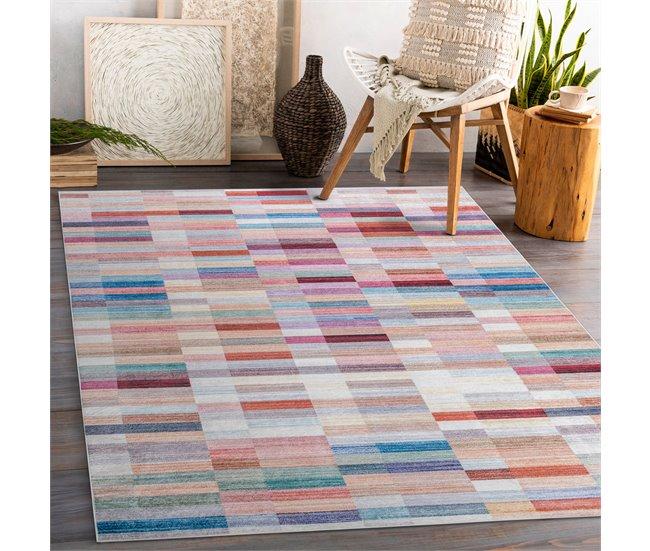 Conforama Alfombra Lavable ANDRE 2295 Rayas Antideslizante 160x220 Cm