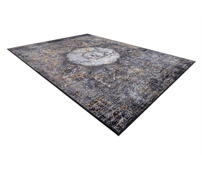 Conforama Alfombra Lavable MIRO 51453.805 Rosetón Vintage Antideslizante - 160x220 Cm