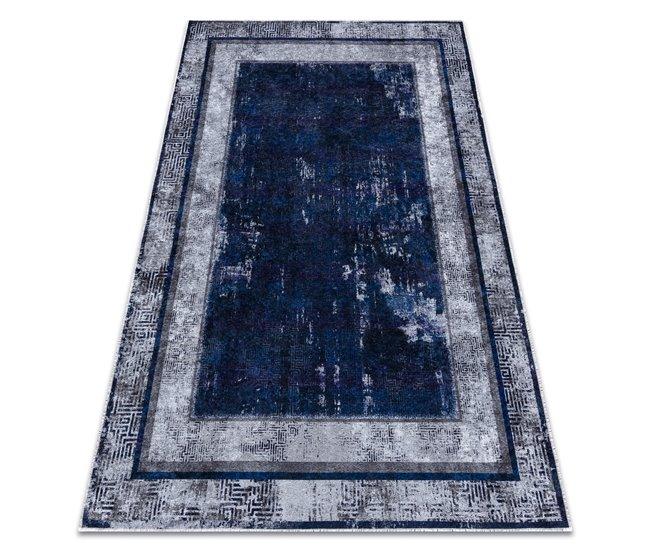 Conforama Alfombra lavable MIRO 51676.813 Griego vintage marco antideslizante - oscuro 160x220 cm