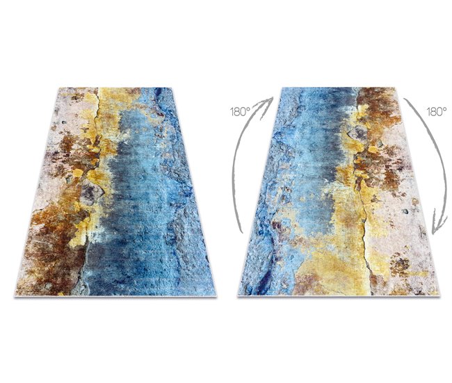 Conforama Alfombra Lavable MIRO 51709.803 Abstracción Antideslizante 120x170 Cm