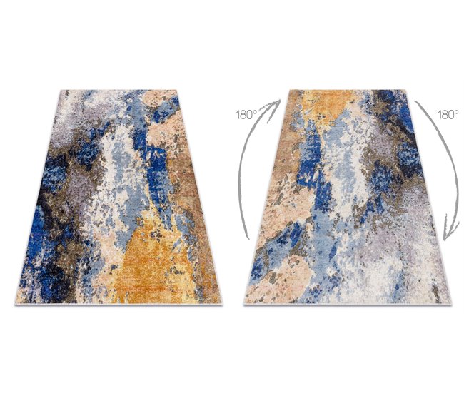 Conforama Alfombra Lavable MIRO 51774.802 Abstracción Antideslizante 80x150 Cm