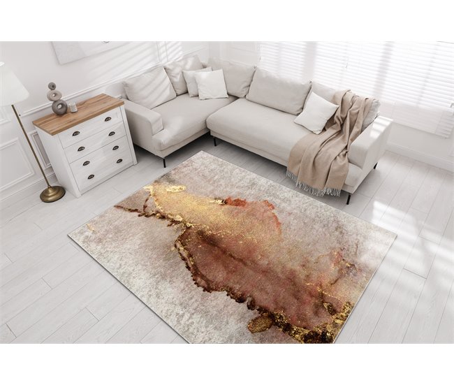 Conforama Alfombra Lavable MIRO 52101.801 Abstracción Antideslizante 160x220 Cm