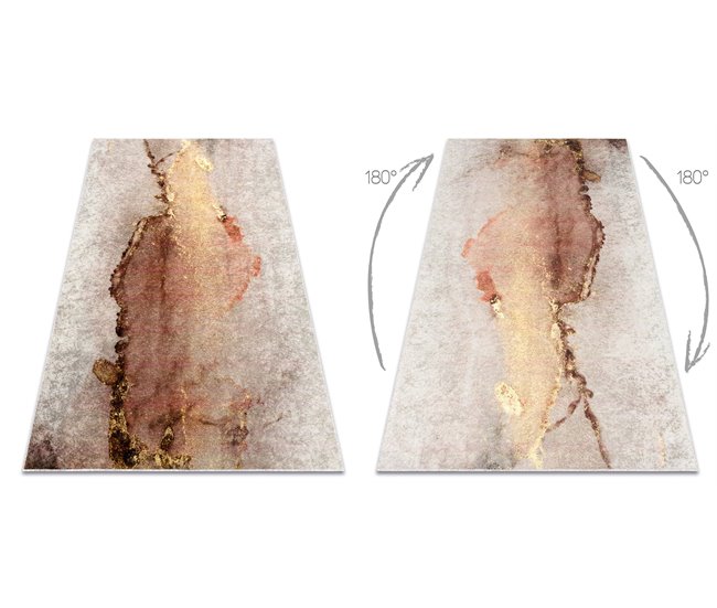 Conforama Alfombra Lavable MIRO 52101.801 Abstracción Antideslizante 80x150 Cm