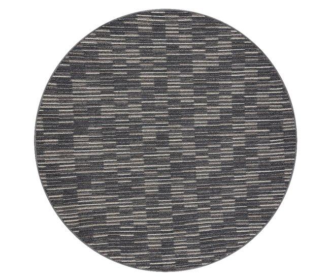 Conforama Alfombra LIBRA Círculo Grafito 165 Rayas Cercle 100 Cm