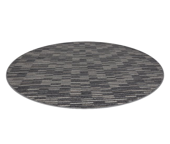 Conforama Alfombra LIBRA Círculo Grafito 165 Rayas Cercle 100 Cm