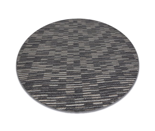 Conforama Alfombra LIBRA Círculo Grafito 165 Rayas Cercle 100 Cm