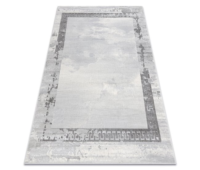 Conforama Alfombra LIRA E1473 Marco griego vintage estructural moderna glamour - 160x220 cm