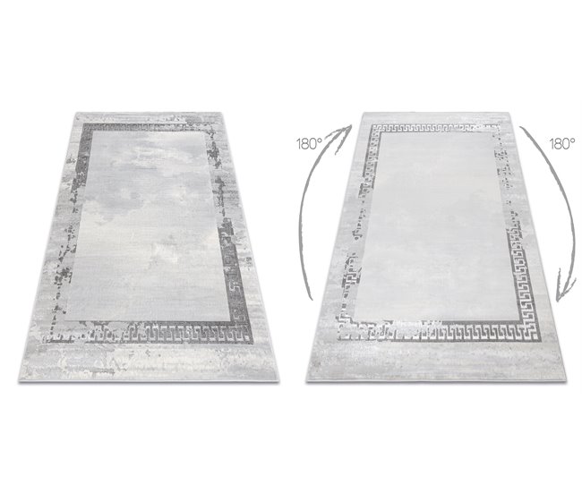 Conforama Alfombra LIRA E1473 Marco Griego Vintage Estructural Moderna Glamour - 200x290 Cm