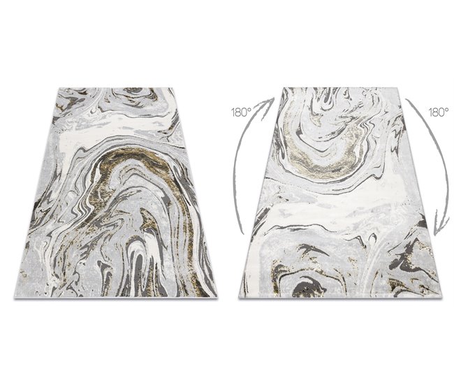 Conforama Alfombra LIRA E1686 Abstracta Estructural Moderna Glamour 140x190 Cm