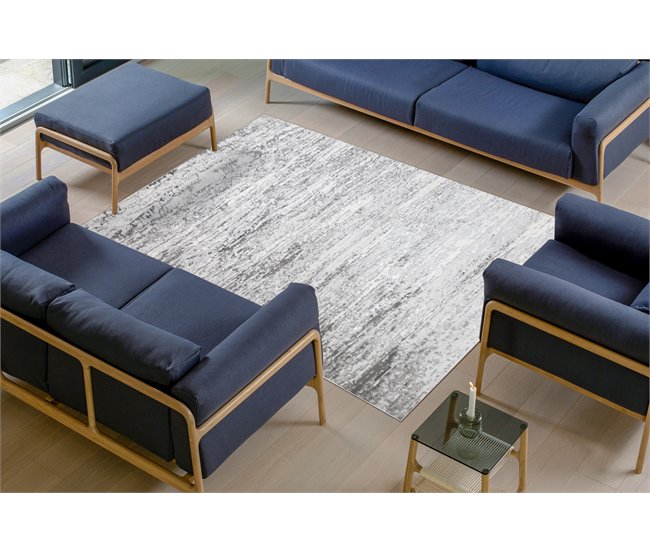 Conforama Alfombra LIRA E2558 Hormigón Estructural Moderna Glamour - 80x150 Cm