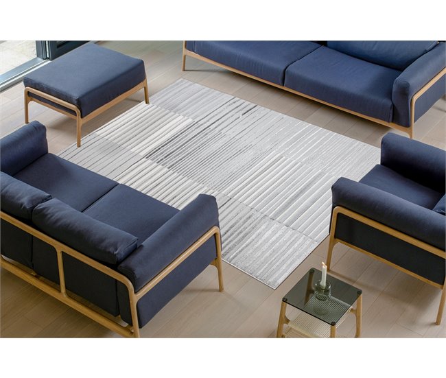 Conforama Alfombra LIRA E2681 Vintage Estructural Moderna Glamour - 80x150 Cm