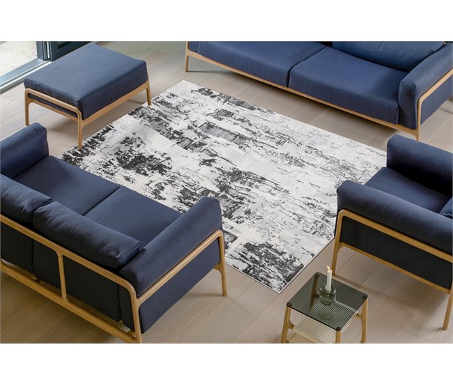 Conforama Alfombra LIRA GR579 Abstracta Estructural Moderna Glamour - 140x190 Cm