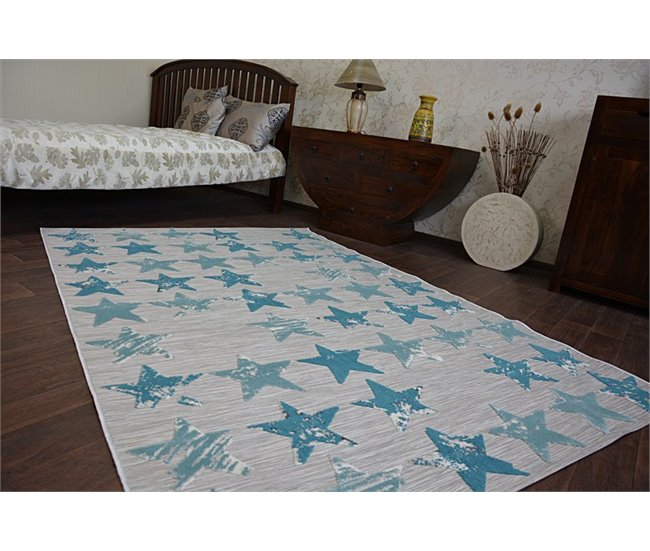 Conforama Alfombra LISBOA 27219/754 Estrellas Estrellitas 160x230 Cm