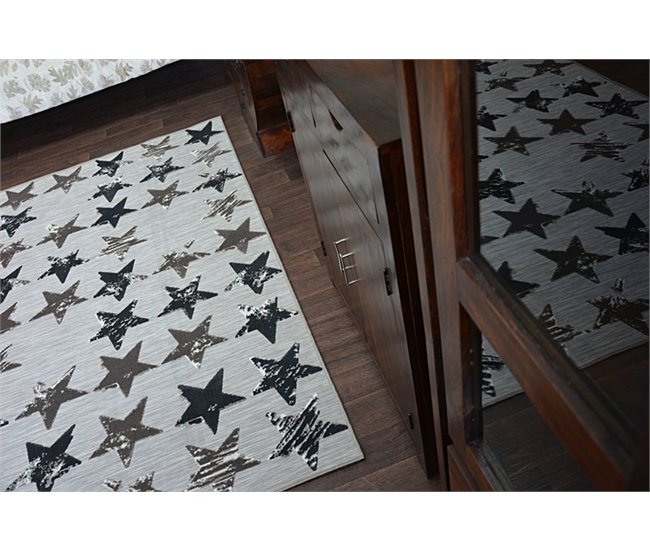 Conforama Alfombra LISBOA 27219/975 Estrellas Estrellitas 120x170 Cm