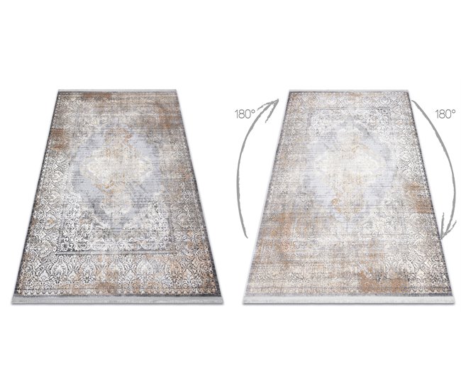 Conforama Alfombra LUCE 80 Moderna Ornamento Vintage - Structural 134x190 Cm