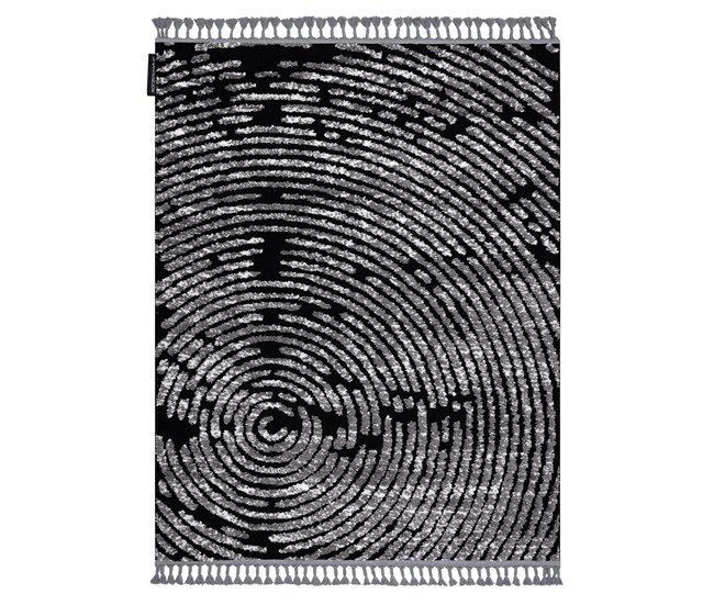 Conforama Alfombra MAROC G8499 Franjas Bereber Marroquí Shaggy 120x170 Cm