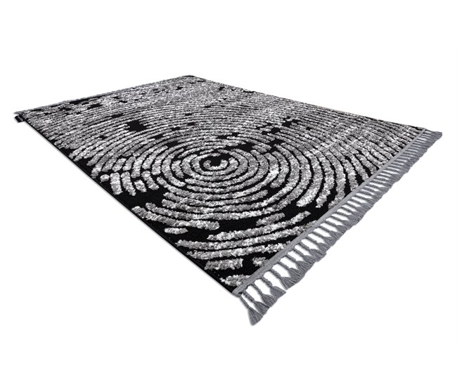 Conforama Alfombra MAROC G8499 Franjas Bereber Marroquí Shaggy 120x170 Cm