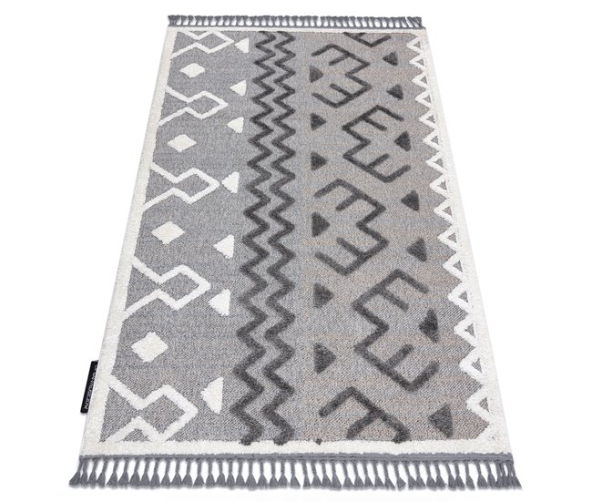 Conforama Alfombra MAROC P659 azteca Étnico Franjas Bereber marroquí Shaggy 160x220 cm