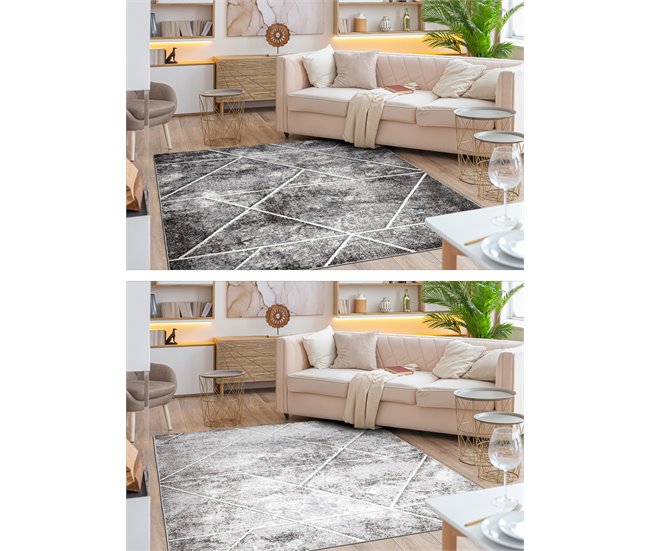 Conforama Alfombra MATEO 8031644 Moderna Geométrica Triángulos - Estructural 200x290 Cm