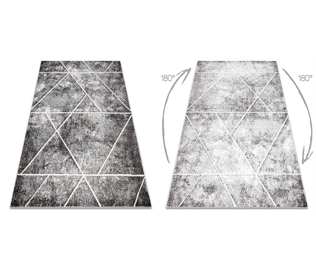 Conforama Alfombra MATEO 8031644 Moderna Geométrica Triángulos - Estructural 140x190 Cm