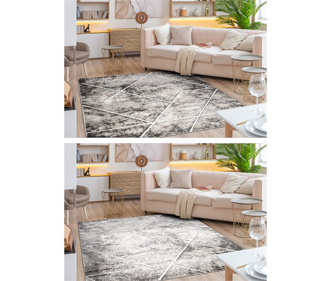 Conforama Alfombra MATEO 8031944 Moderna Geométrica Triángulos - Estructural 120x170 Cm