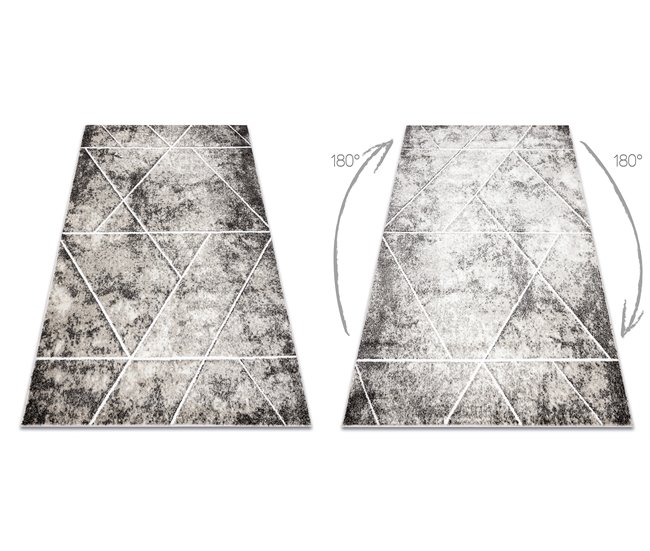 Conforama Alfombra MATEO 8031944 Moderna Geométrica Triángulos - Estructural 80x150 Cm