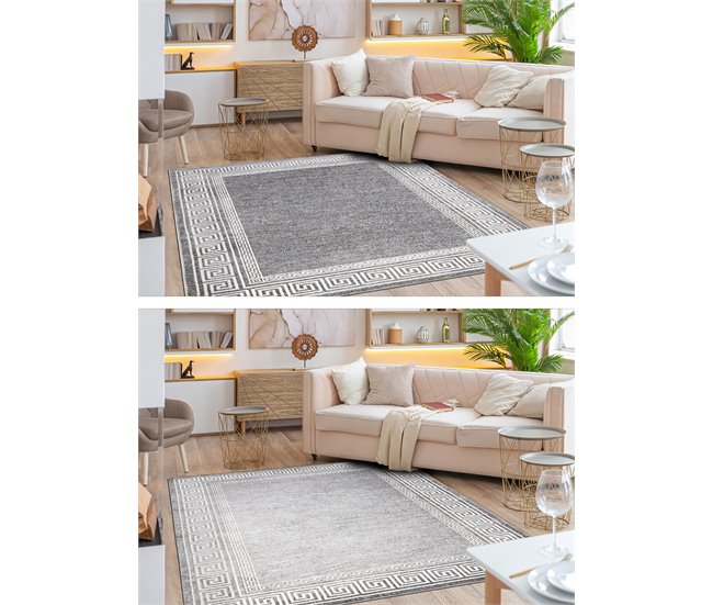 Conforama Alfombra MATEO 8033644 Moderna Griego Marco - Estructural 160x220 Cm