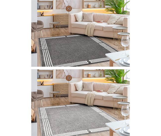 Conforama Alfombra MATEO 8034644 Moderna Marco - Estructural 120x170 Cm