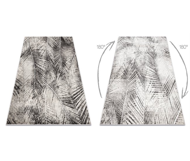 Conforama Alfombra MATEO 8035944 Moderna Hojas De Palma - Estructural 120x170 Cm