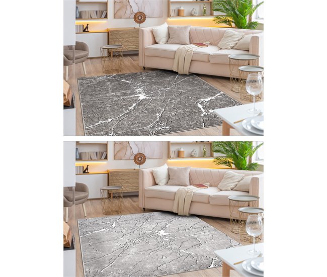 Conforama Alfombra MATEO 8036944 Moderna Mármol - Estructural 160x220 Cm
