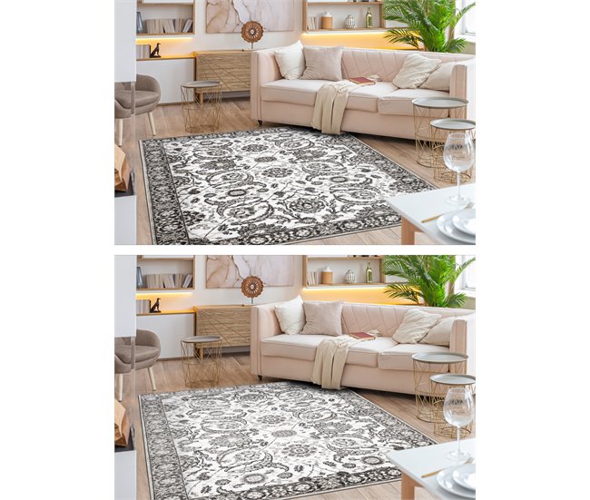 Conforama Alfombra MATEO 8037944 Moderna Marco Flores - Estructural 160x220 Cm