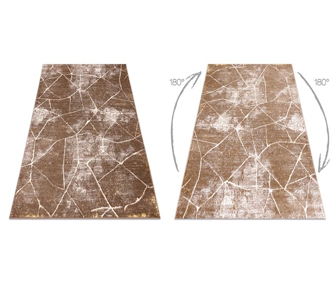 Conforama Alfombra MEFE Moderna 2783 Mármol - Structural Dos Niveles De Vellón Obscuro 120x170 Cm