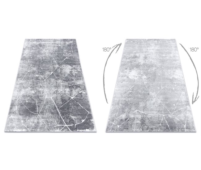 Conforama Alfombra MEFE Moderna 2783 Mármol - Structural Dos Niveles De Vellón Oscuro 180x270 Cm