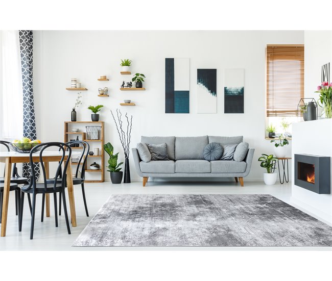 Conforama Alfombra MEFE Moderna 2783 Mármol - Structural Dos Niveles De Vellón 160x220 Cm