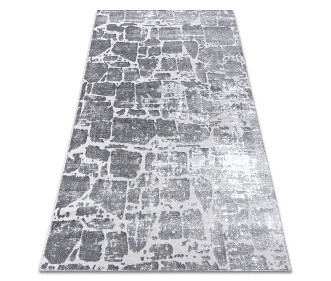 Conforama Alfombra MEFE moderna 6184 Pavimentación ladrillo - Structural dos niveles de vellón oscuro 280x370 cm