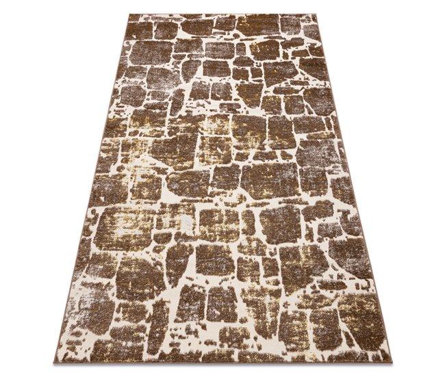 Conforama Alfombra MEFE moderna 6184 Pavimentación ladrillo - Structural dos niveles de vellón obscuro 180x270 cm
