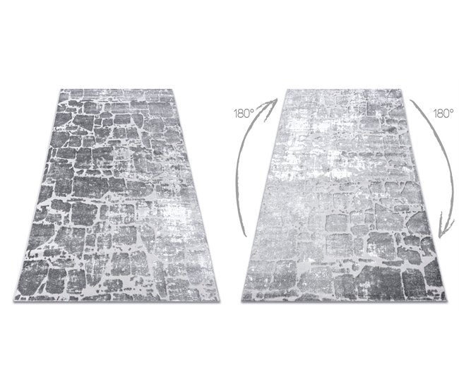 Conforama Alfombra MEFE Moderna 6184 Pavimentación Ladrillo - Structural Dos Niveles De Vellón Oscuro 240x330 Cm