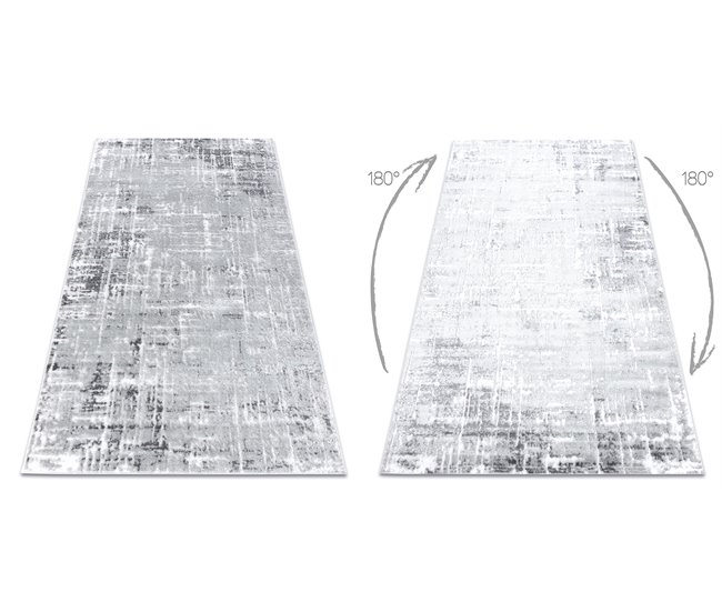 Conforama Alfombra MEFE Moderna 8722 Líneas Vintage - Structural Dos Niveles De Vellón 80x150 Cm