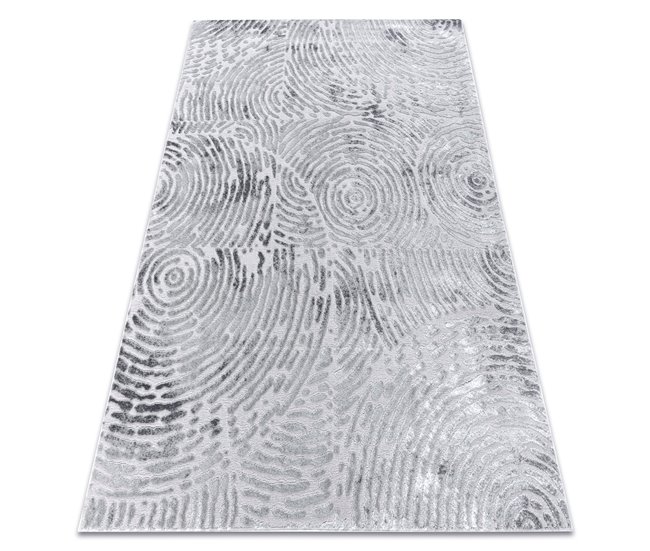 Conforama Alfombra MEFE moderna 8725 círculos Huella dactilar - Structural dos niveles de vellón 160x220 cm